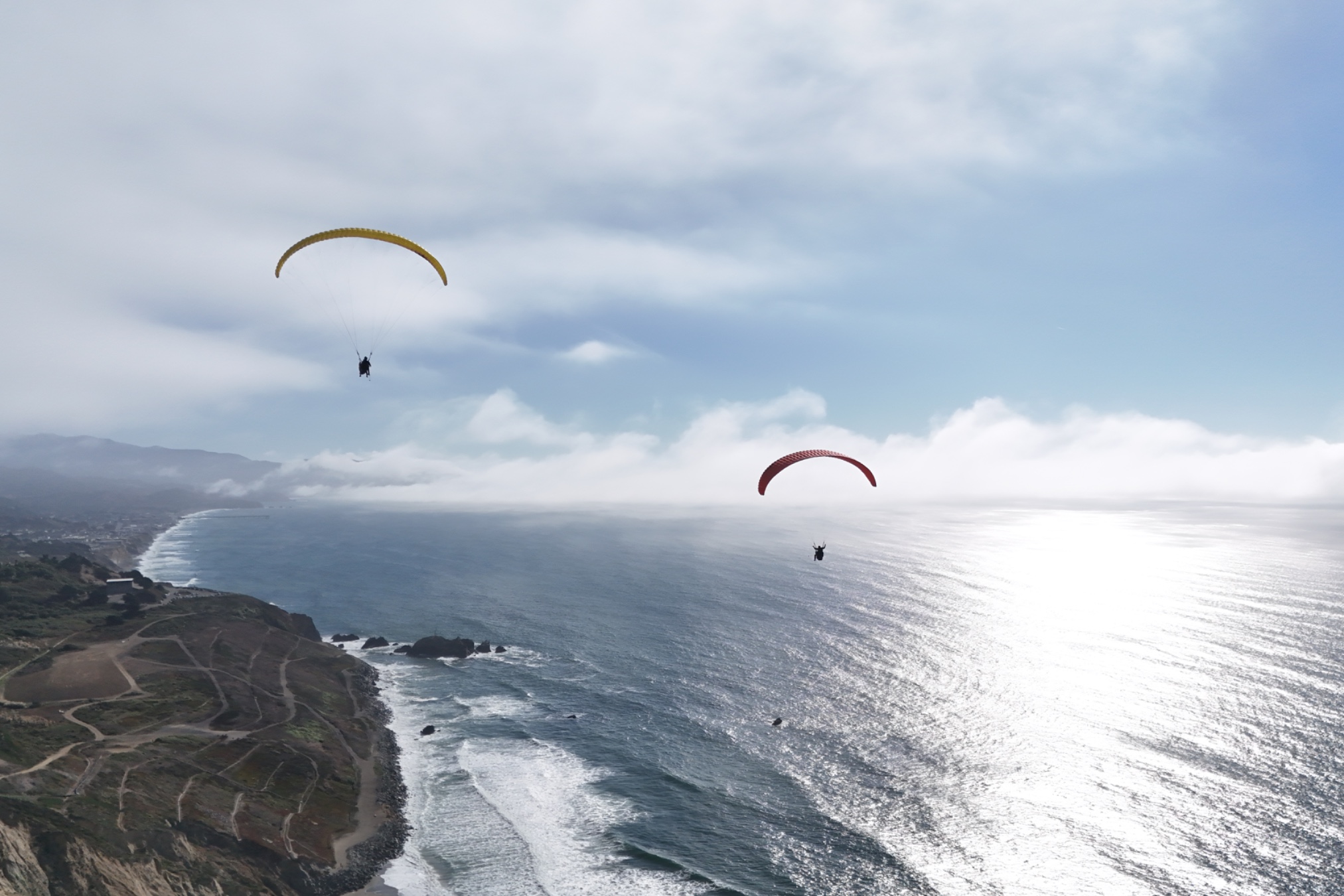 Tandem Paragliding Flight