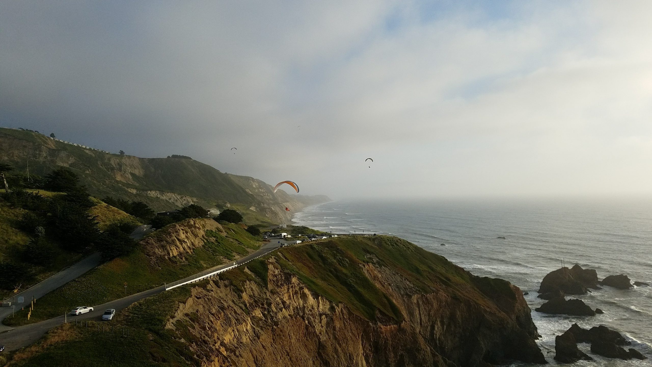 Sunset paragliding Pacifica